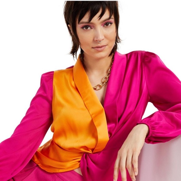 I.N.C colorblock shirt - Picture 2 of 5